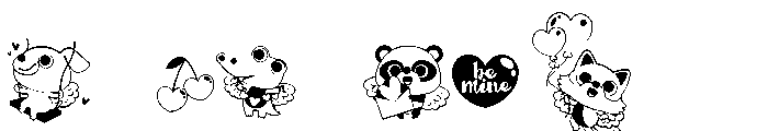 DB Cutey Cupid Friends Font OTHER CHARS