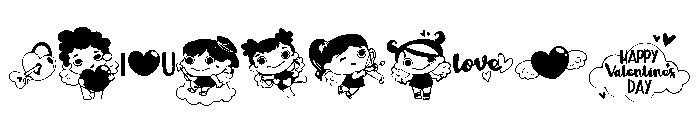 DB Cutey Cupid Font OTHER CHARS