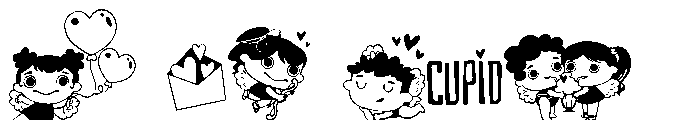 DB Cutey Cupid Font OTHER CHARS