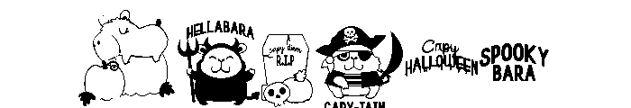 DB Cutie Capybara Halloween Font OTHER CHARS