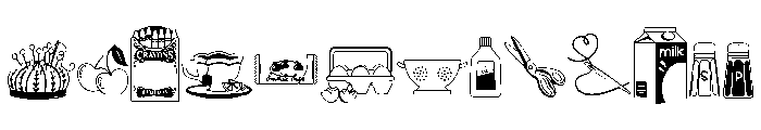 DB Dainty Domestic Font UPPERCASE