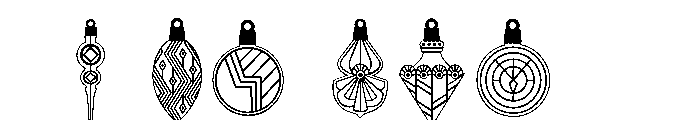 DB Deco Christmas Ornaments Font OTHER CHARS