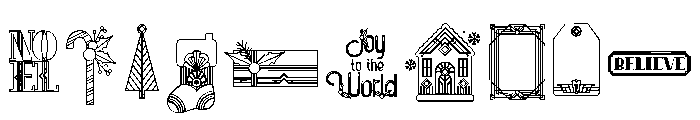 DB Deco Christmas Font OTHER CHARS