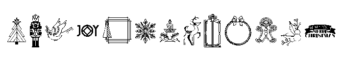 DB Deco Christmas Font UPPERCASE