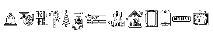 DB Deco Christmas Font LOWERCASE