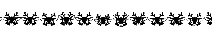 DB Deer-ly Emoticons Font LOWERCASE