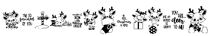 DB Deer-ly Font LOWERCASE