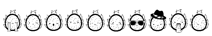 DB Dragon Fruit Emojis Font OTHER CHARS