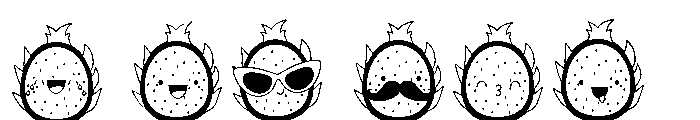 DB Dragon Fruit Emojis Font OTHER CHARS