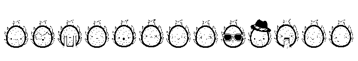 DB Dragon Fruit Emojis Font UPPERCASE