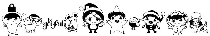 DB Dressed Up Christmas Font OTHER CHARS