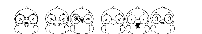 DB Ducky In Love Emojis Font OTHER CHARS