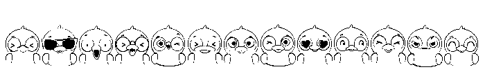 DB Ducky In Love Emojis FONT