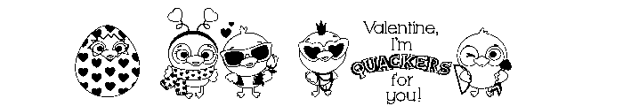 DB Ducky In Love Font OTHER CHARS