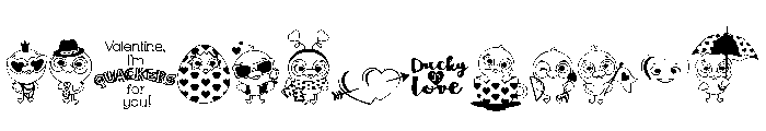 DB Ducky In Love FONT