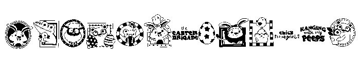 DB Easter Brigade Font LOWERCASE