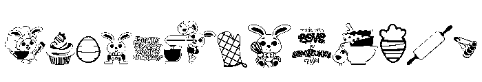 DB Easter Treats Font UPPERCASE
