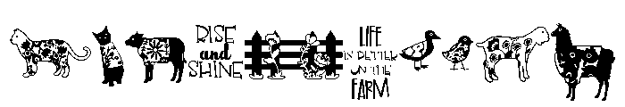 DB Efflorescence Farm Font OTHER CHARS