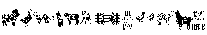 DB Efflorescence Farm Font LOWERCASE