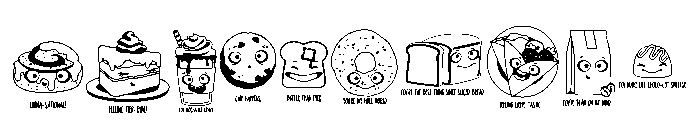 DB Espresso Yourself Crumbs Font OTHER CHARS
