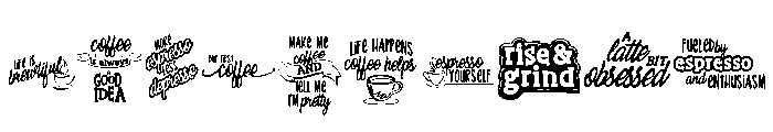 DB Espresso Yourself Font OTHER CHARS