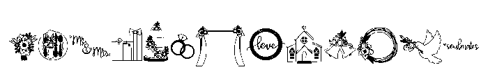 DB Fall Love Affair Reception FONT