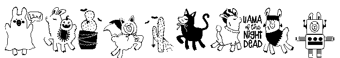 DB Fallama Halloween Font OTHER CHARS