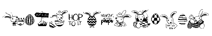 DB Funny Bunny Easter FONT