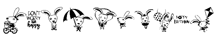 DB Funny Bunny Font OTHER CHARS
