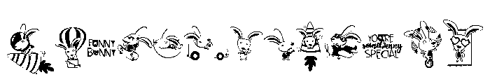 DB Funny Bunny Font UPPERCASE