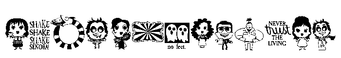 DB Gothic Tea Party Guests FONT