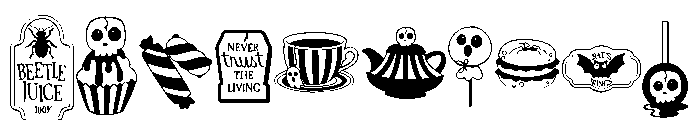 DB Gothic Tea Party Font OTHER CHARS