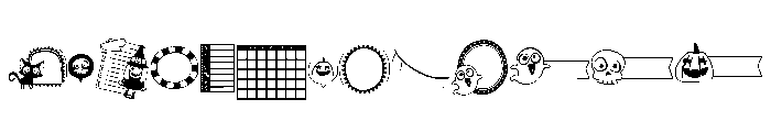 DB Halloween Brigade Journal Font LOWERCASE
