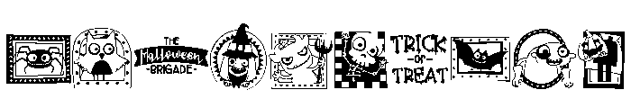 DB Halloween Brigade Font OTHER CHARS