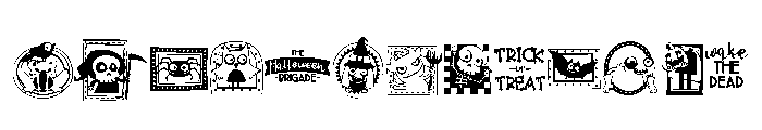 DB Halloween Brigade Font LOWERCASE