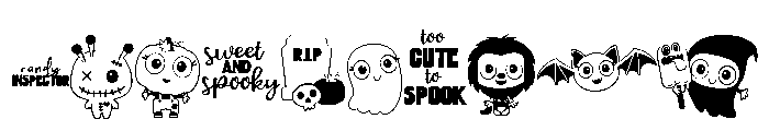 DB Halloween Sweeties Font OTHER CHARS