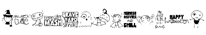 DB Halloweenies Font LOWERCASE