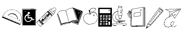 DB Happy Hues School Font OTHER CHARS