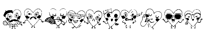 DB Heartbeat Gang Emojis Font OTHER CHARS
