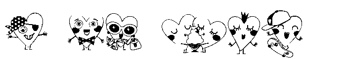 DB Heartbeat Gang Emojis Font OTHER CHARS