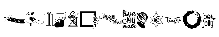 DB Herald Angels Cheer Font UPPERCASE