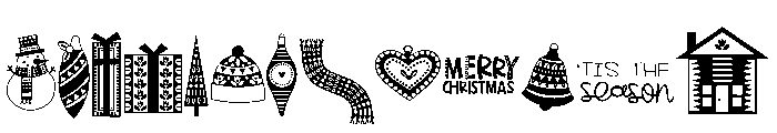 DB Holiday Cheer Font UPPERCASE