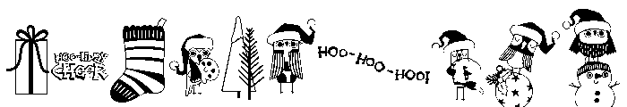 DB Hoot and Holidays Font OTHER CHARS
