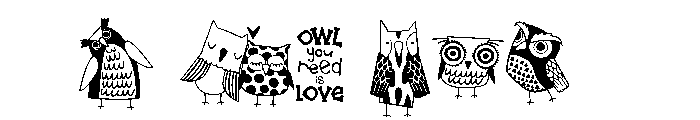 DB Hoot and Whimsy Font OTHER CHARS