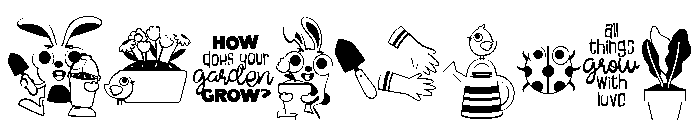 DB Hop To It Garden Font OTHER CHARS