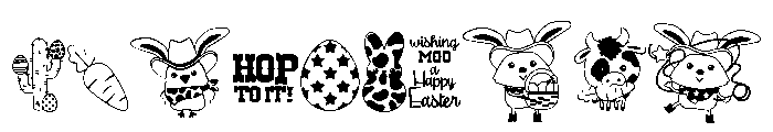 DB Howdy Easter Font OTHER CHARS