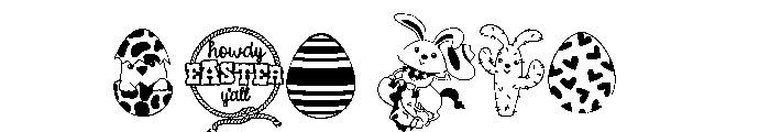 DB Howdy Easter Font OTHER CHARS
