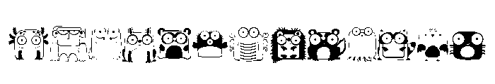 DB Iconic Critters Font LOWERCASE