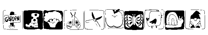 DB Iconic Garden Font OTHER CHARS