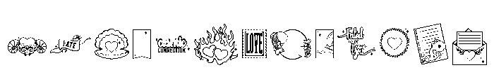 DB In the Stars Journaling Font UPPERCASE